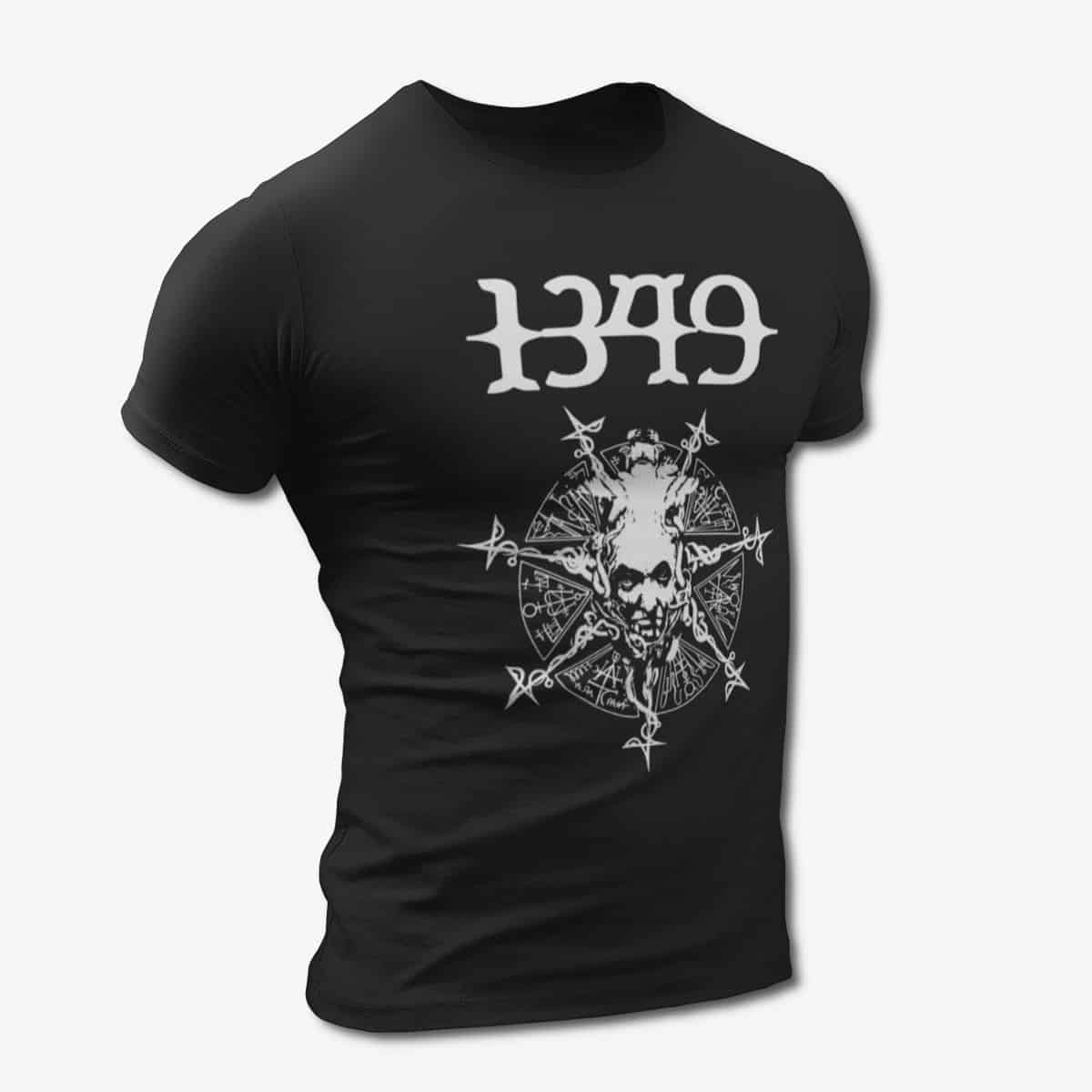 1349 T-Shirt, 1349 Through the Eyes of Stone Black Tee Shirt, Black Metal Merchandise