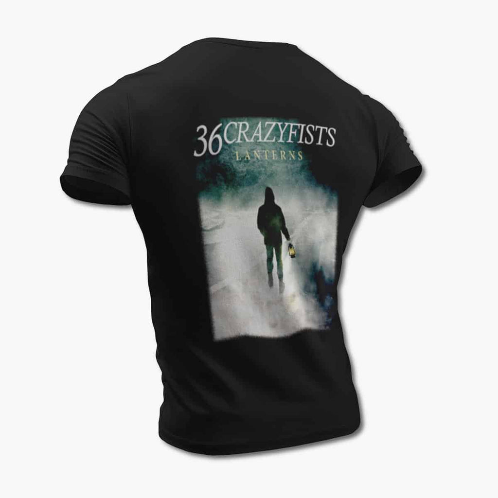 36 Crazyfists T-Shirt, 36 Crazyfists Lanterns Black Tee Shirt, Alternative Metal Merchandise
