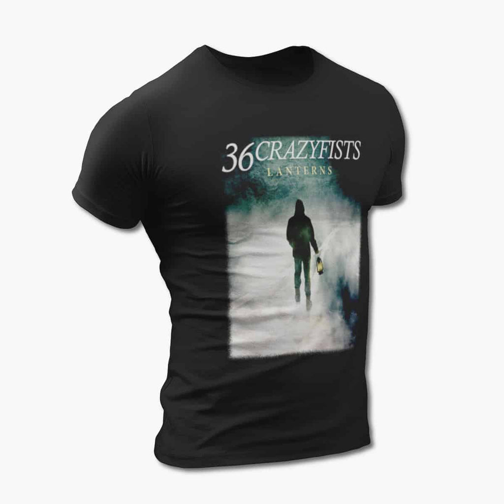 36 Crazyfists T-Shirt, 36 Crazyfists Lanterns Black Tee Shirt, Alternative Metal Merchandise