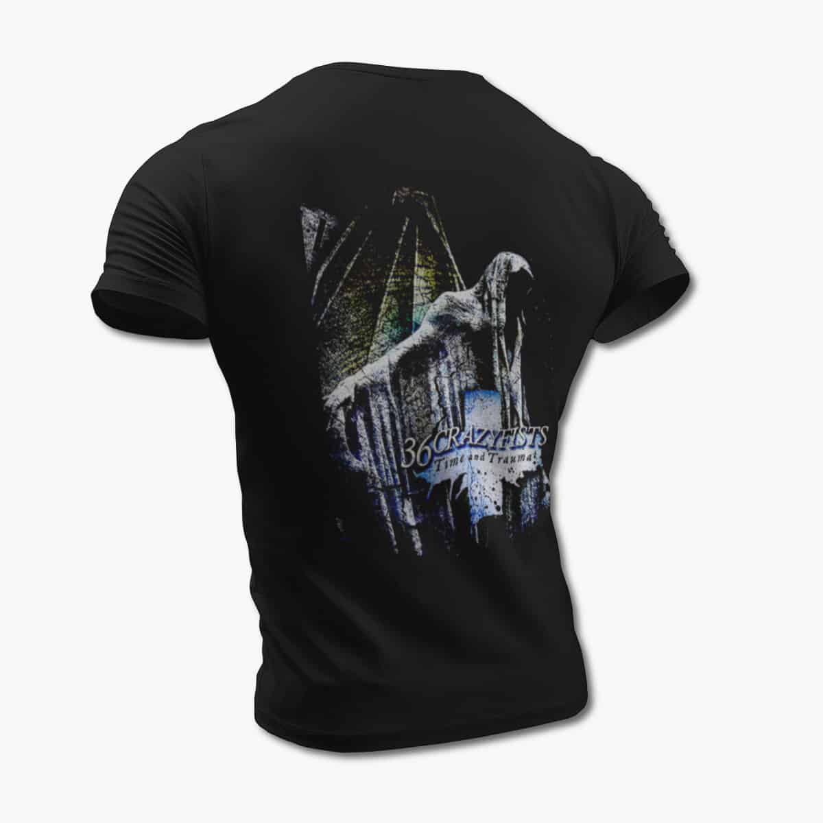 36 Crazyfists T-Shirt, 36 Crazyfists Time And Trauma Black Tee Shirt, Alternative Metal Merchandise