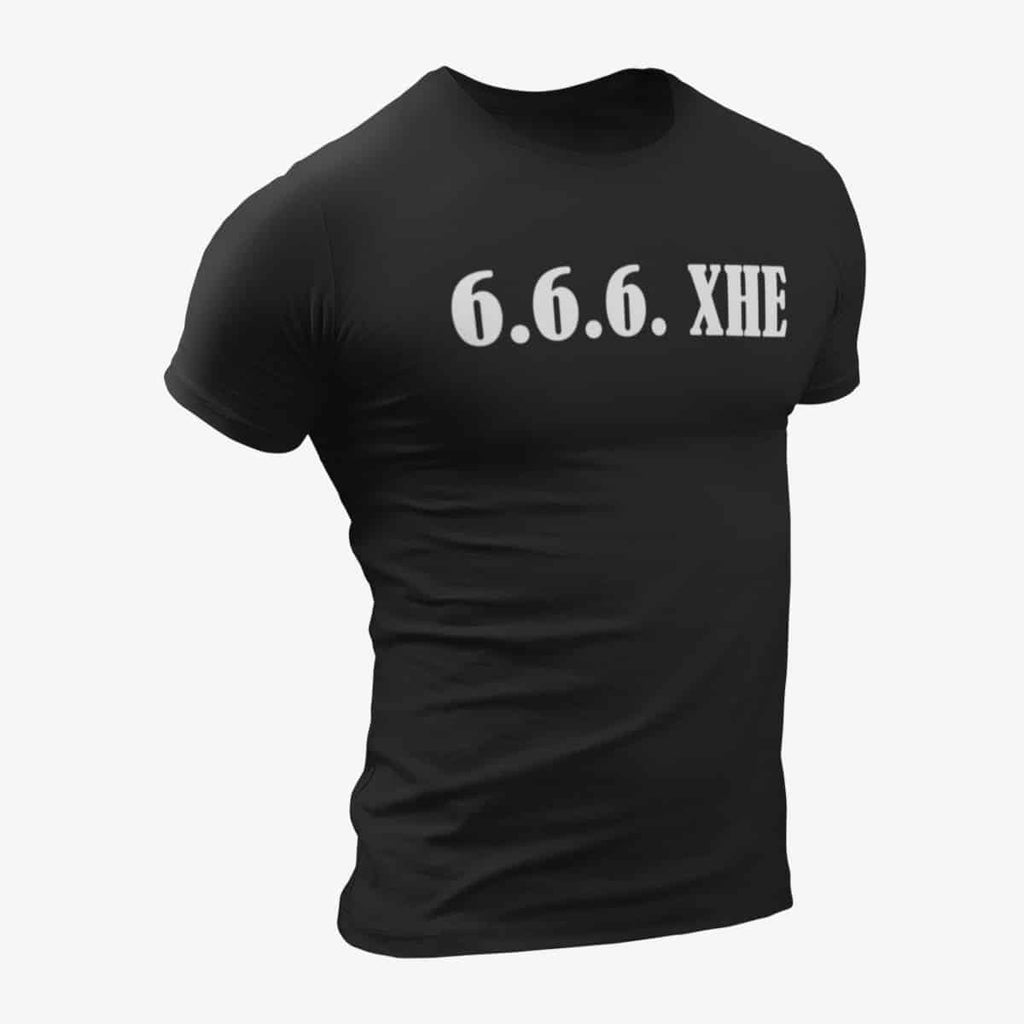 666 XHE T-Shirt, 666 XHE Logo Black T-Shirt, Heavy Metal Merchandise