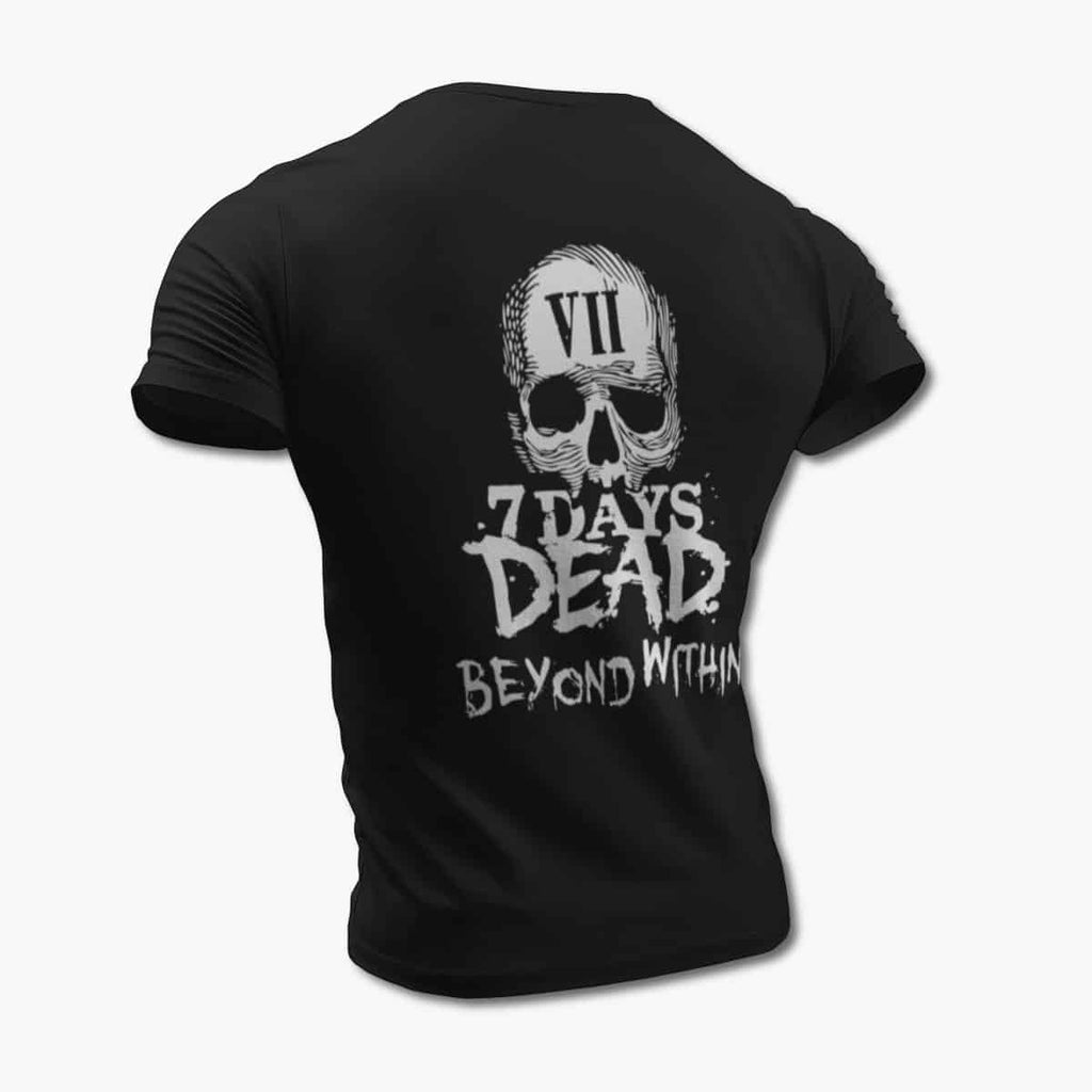 7 Days Dead Band T-Shirt, 7 Days Dead Beyond Within Black Tee Shirt, Hard Rock Merchandise