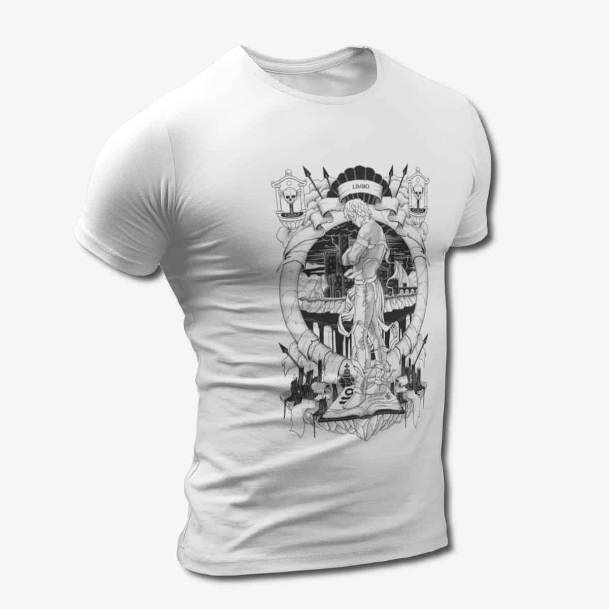 7 Deadly Sins T-Shirt, 7 Deadly Sins Limbo Artwork White T-Shirt