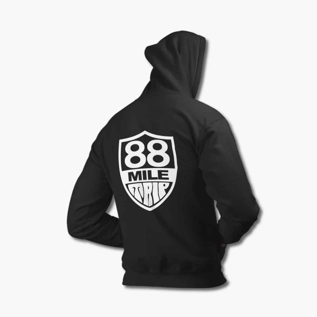 88 Mile Trip Hoodie, 88 Mile Trip Logo Black Hoodie, Stoner Metal Merchandise