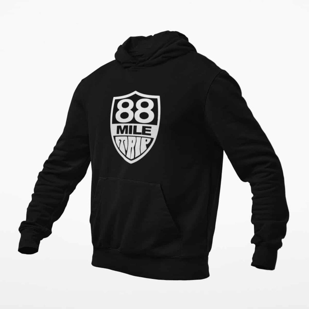 88 Mile Trip Hoodie, 88 Mile Trip Logo Black Hoodie, Stoner Metal Merchandise