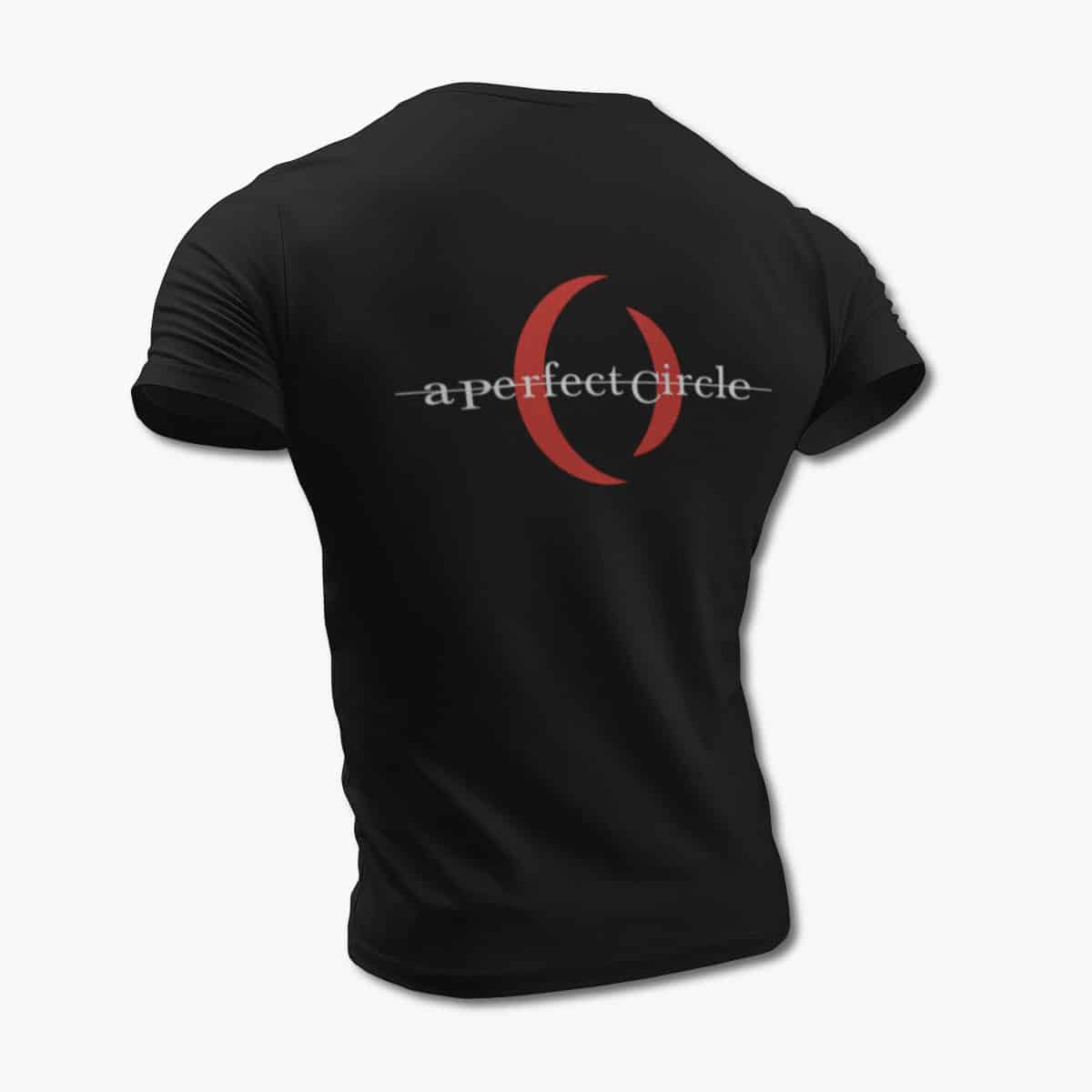 A Perfect Circle T-Shirt, A Perfect Circle Logo Black Tee Shirt, Hard Rock Merchandise