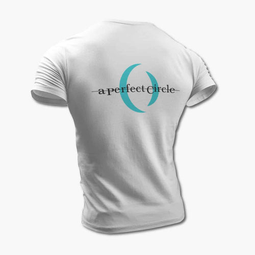 A Perfect Circle T-Shirt, A Perfect Circle Logo White Tee Shirt, Hard Rock Merchandise