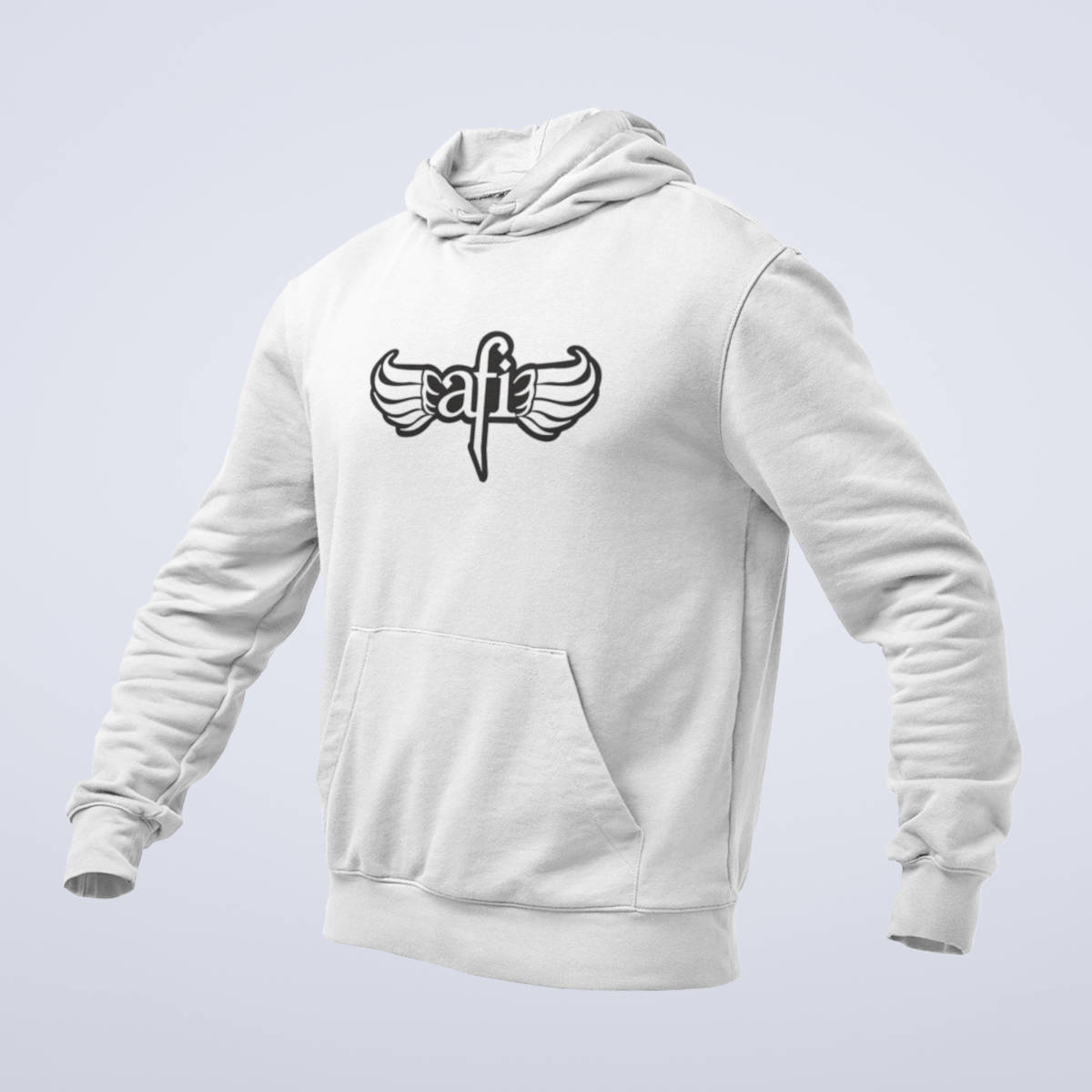 AFI Hoodie, AFI Band Logo White Hoodie, Gothic Rock Merchandise