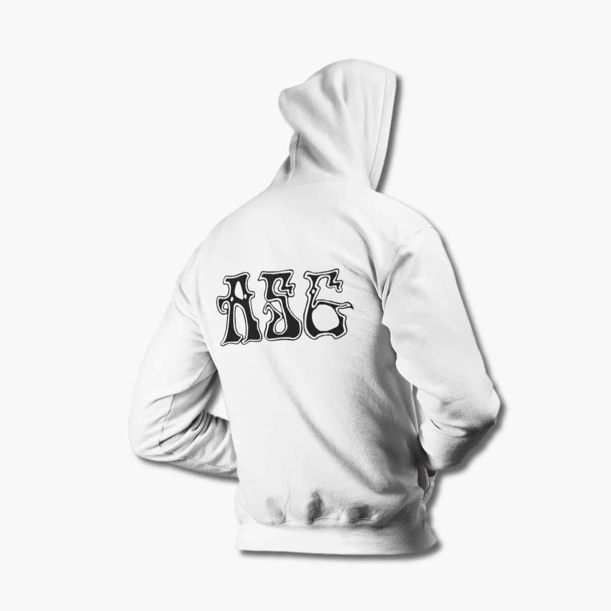ASG Hoodie, ASG Logo White Hoodie, Stoner Metal Merchandise