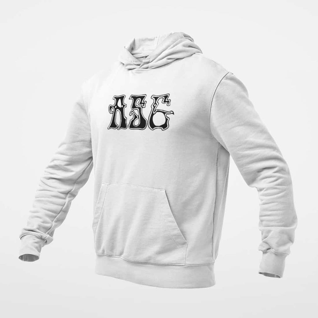 ASG Hoodie, ASG Logo White Hoodie, Stoner Metal Merchandise
