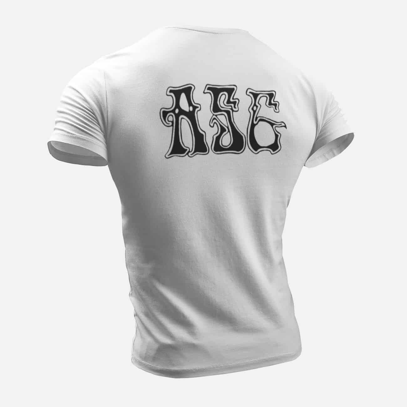 ASG T-Shirt, ASG Logo White T-Shirt, Stoner Metal Merchandise