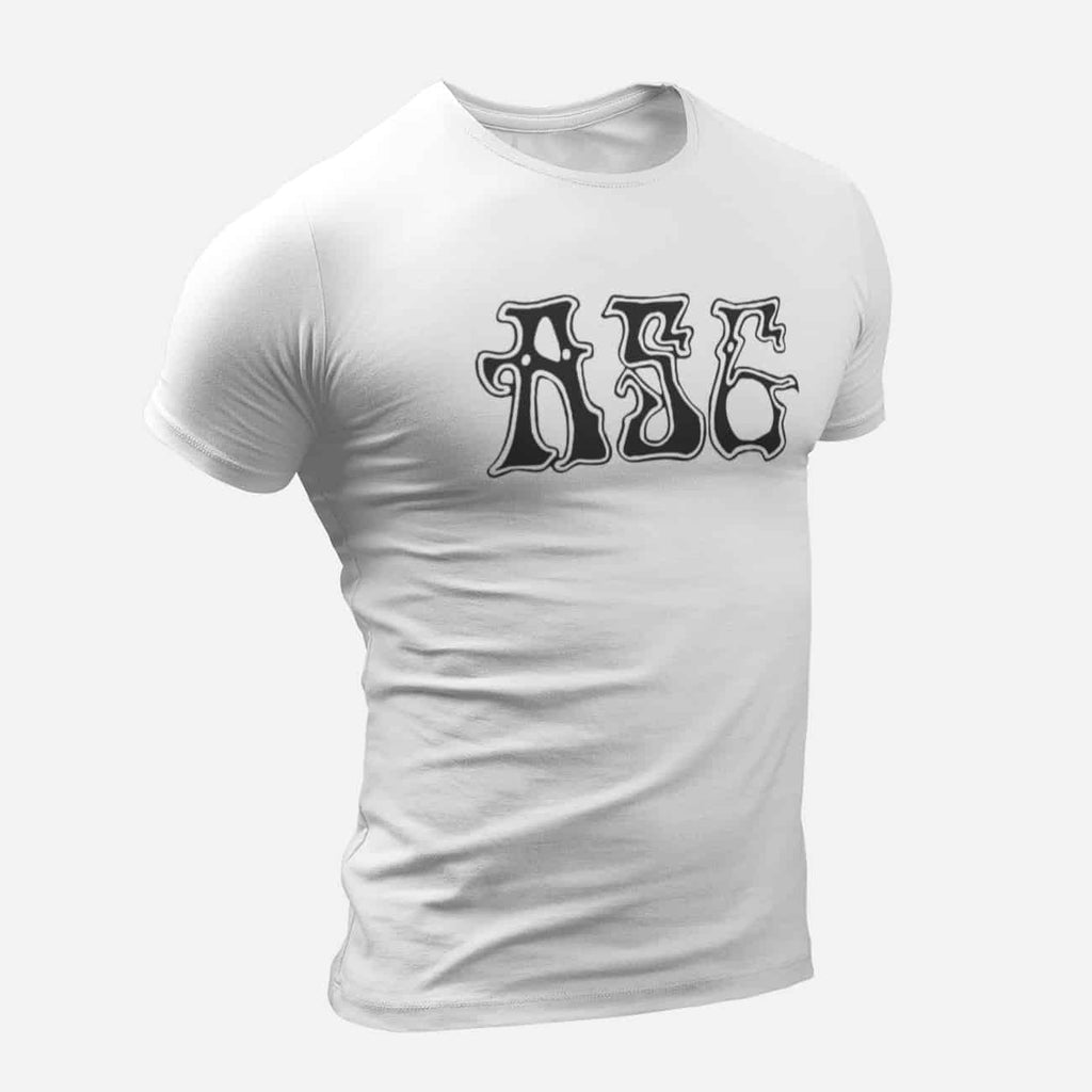 ASG T-Shirt, ASG Logo White T-Shirt, Stoner Metal Merchandise
