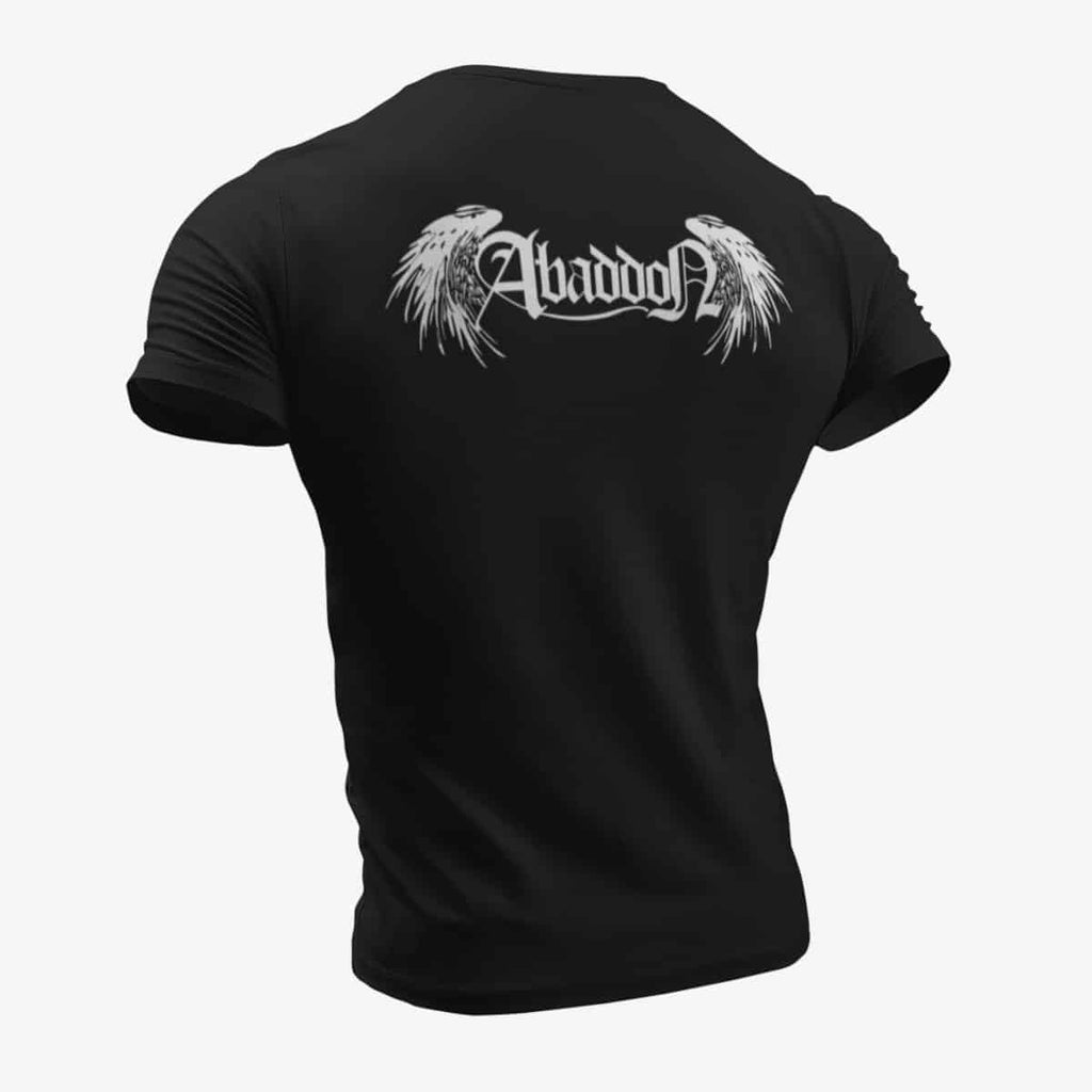 Abaddon T-Shirt, Abaddon Logo Black T-Shirt, Heavy Metal Merchandise