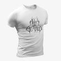 Abbey ov Thelema T-Shirt, Abbey ov Thelema Logo White T-Shirt, Avant-garde Black Metal Merchandise