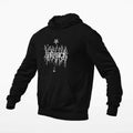 Abrasion Hoodie, Abrasion Logo Black Hoodie, Raw Black Metal Merchandise