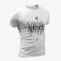 Abrasion T-Shirt, Abrasion Logo White T-Shirt, Raw Black Metal Merchandise