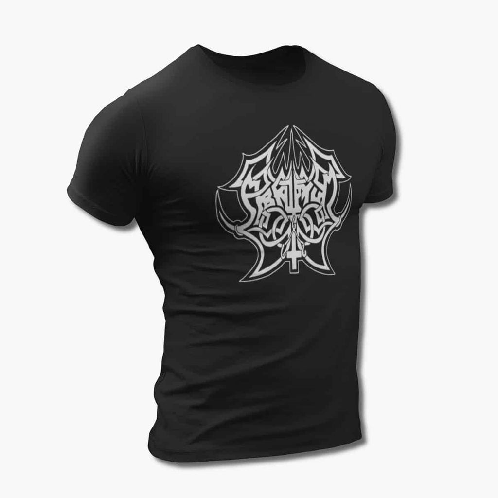 Abruptum Band T-Shirt, Abruptum Logo Black Tee Shirt, Power Metal Merchandise