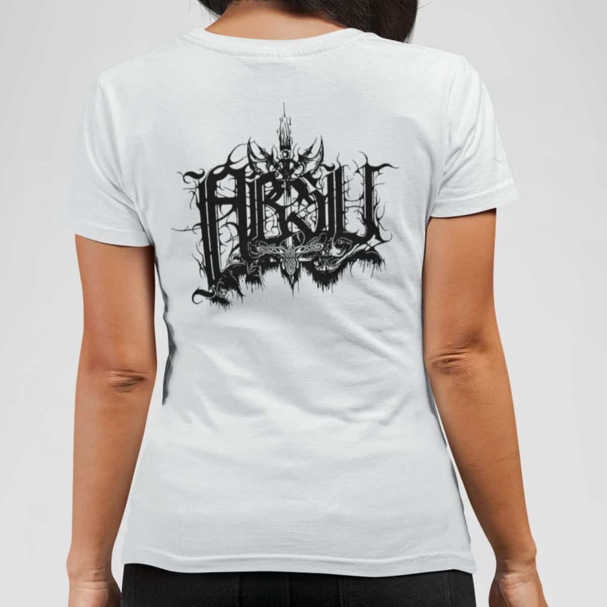Absu Band T-Shirt, Absu Logo White Tee Shirt, Death Metal, Black Metal, Thrash Metal Merch