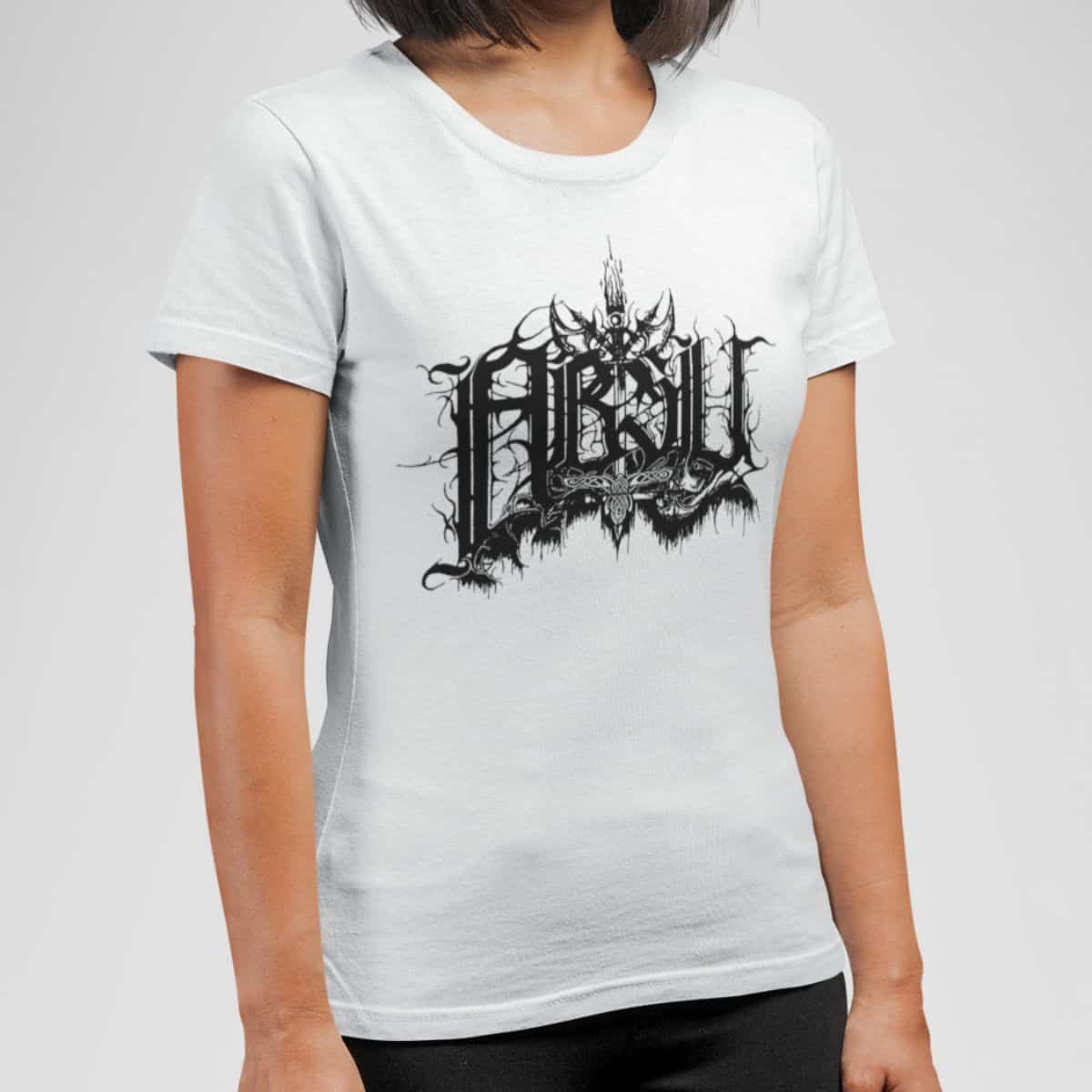 Absu Band T-Shirt, Absu Logo White Tee Shirt, Death Metal, Black Metal, Thrash Metal Merch