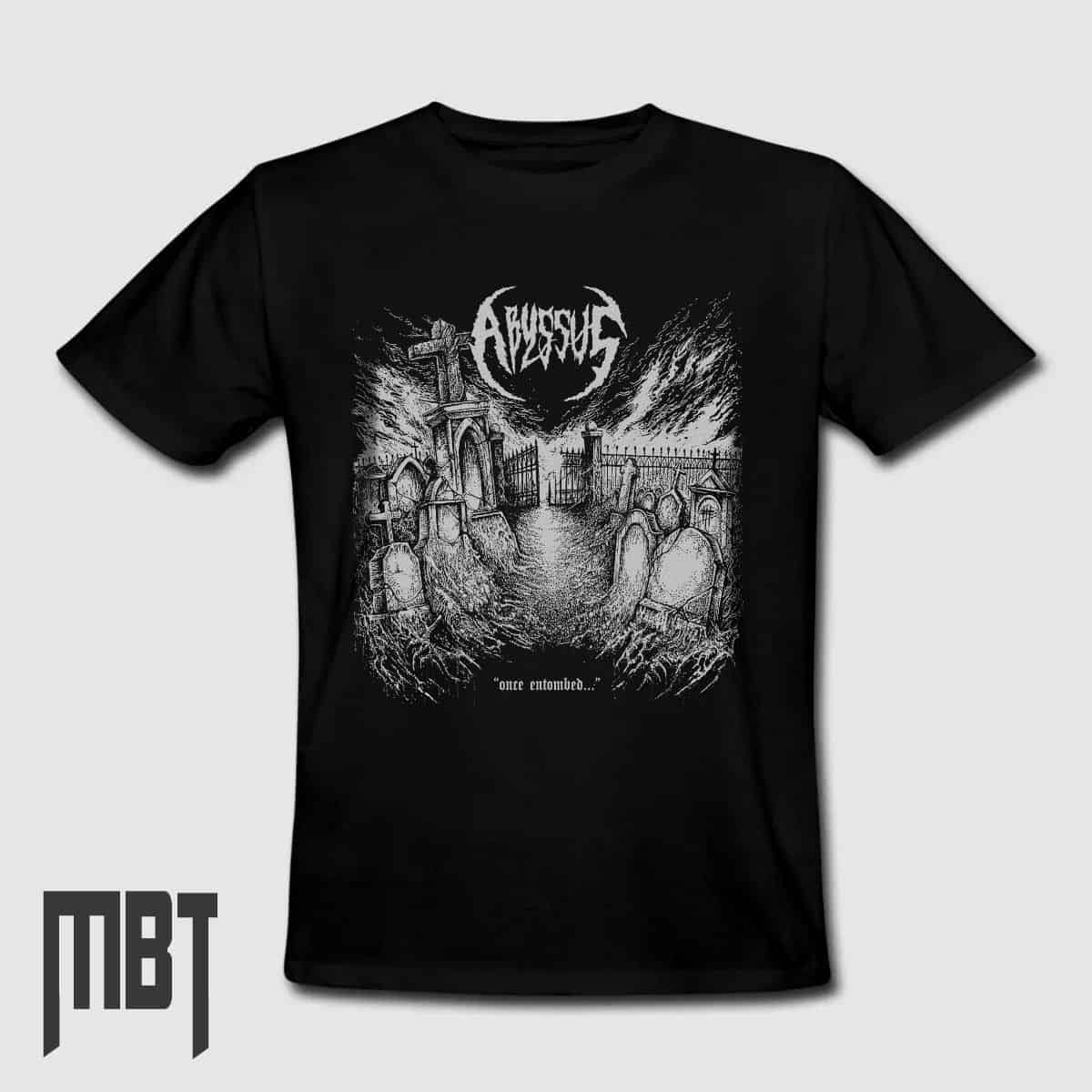 Abyssus T-Shirt, Abyssus Once Entombed Tee-Shirt, Metal Merch