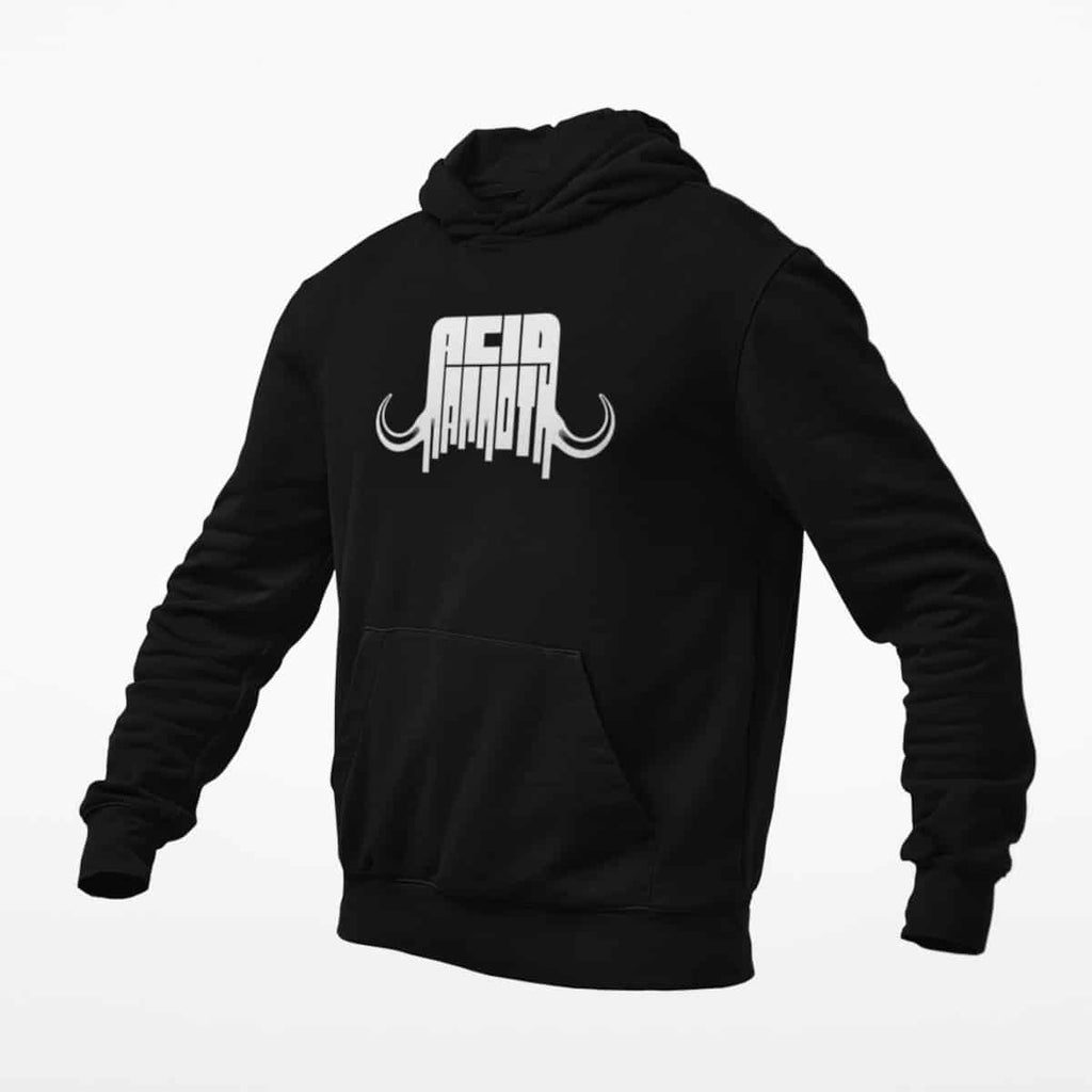 Acid Mammoth Hoodie, Acid Mammoth Logo Black Hoodie, Metalcore Merchandise