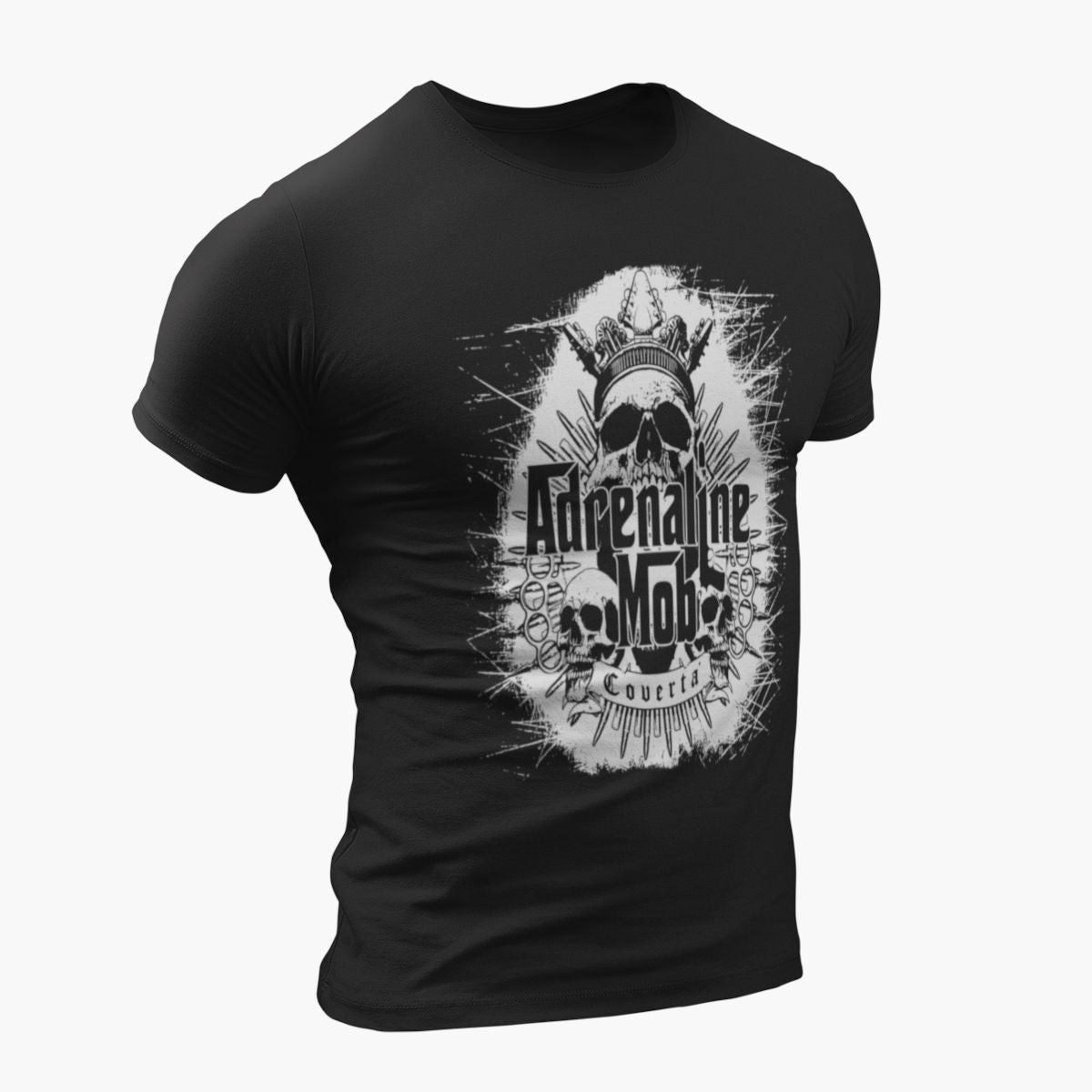 Adrenaline Mob T-Shirt, Adrenaline Mob Covertá Black Tee Shirt, Hard Rock Merchandise