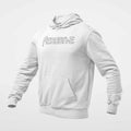 Aerodyne Hoodie, Aerodyne Logo White Hoodie, Melodic Heavy Metal Merchandise