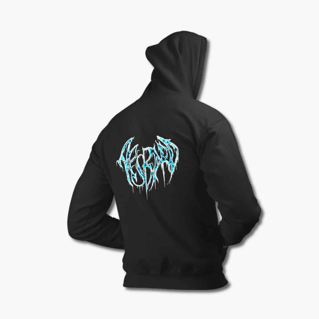 Aesbard Hoodie, Aesbard Logo Black Hoodie, Viking Metal Merchandise