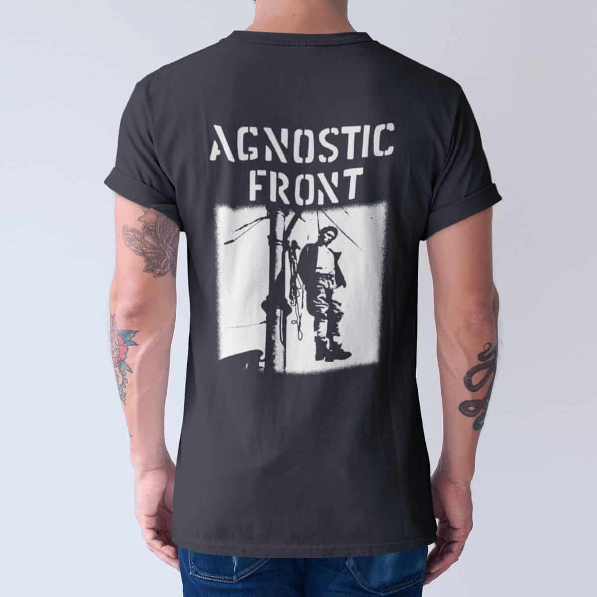 Agnostic Front Band T-Shirt, Agnostic Front Victim In Pain Artwork Tee Shirt, Thrash Metal Merchandise