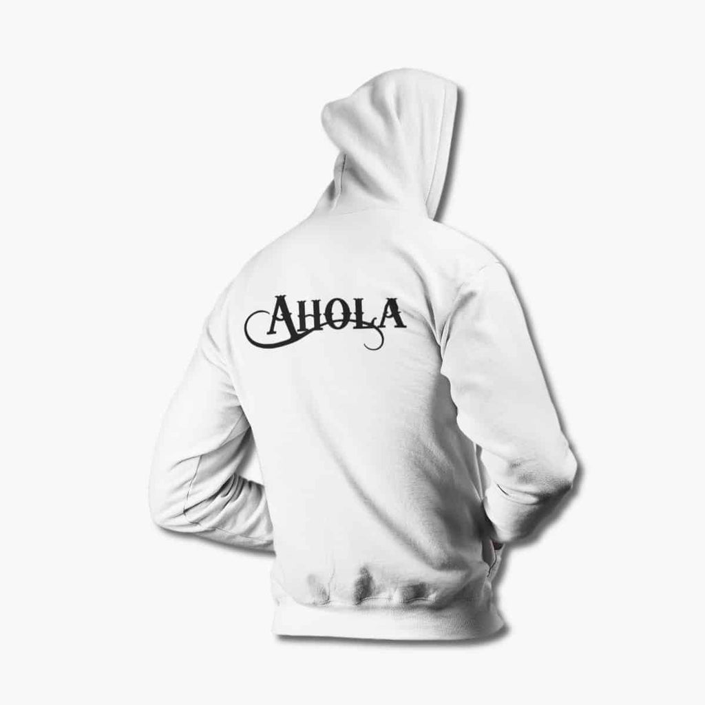 Ahola Hoodie, Ahola Logo White Hoodie, Hard Rock Merchandise