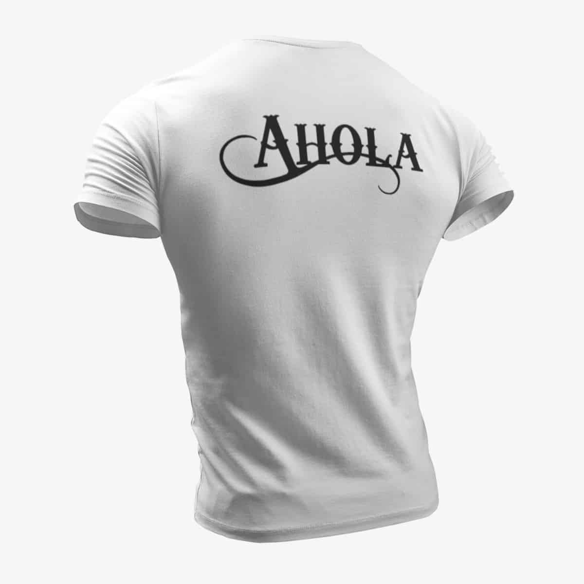 Ahola T-Shirt, Ahola Logo White T-Shirt, Hard Rock Merchandise