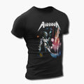 Airborn Band T-Shirt, Airborn Lizard Secrets Artwork Black Tee Shirt, Heavy Metal, Power Metal Merchandise