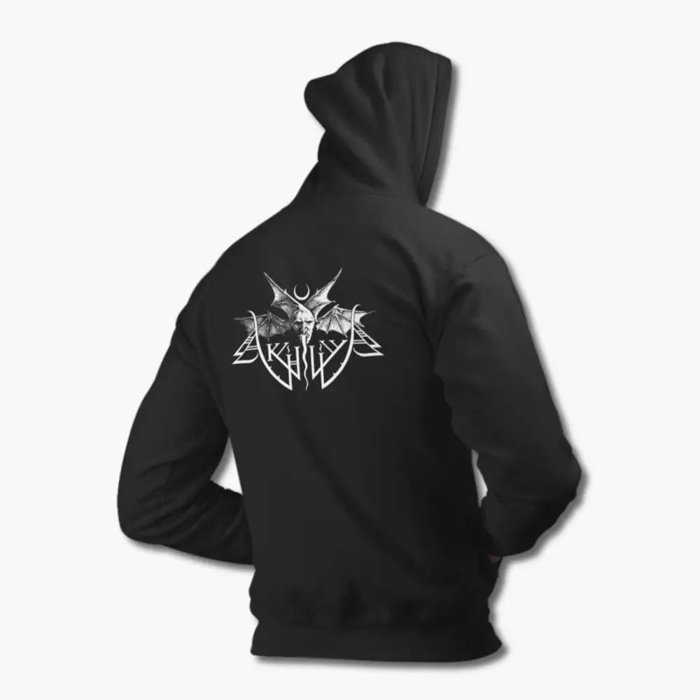 Akhlys Hoodie, Akhlys Logo Black Sweatshirt