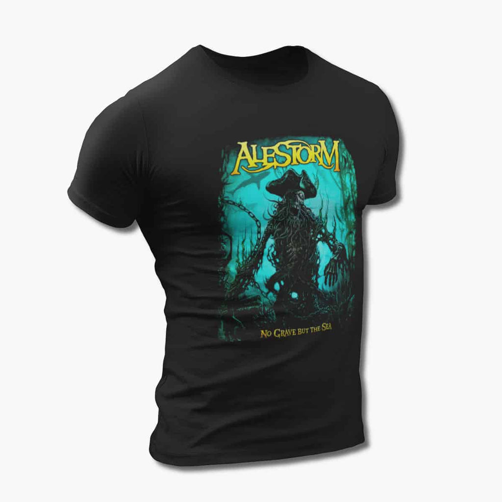 Alestorm Band T-Shirt, Alestorm No Grave But The Sea Tee-Shirt, Metal Merch