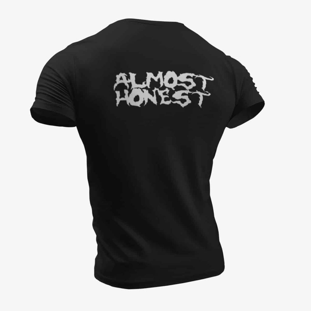 Almost Honest T-Shirt, Almost Honest Logo Black T-Shirt, Stoner Metal Merchandise