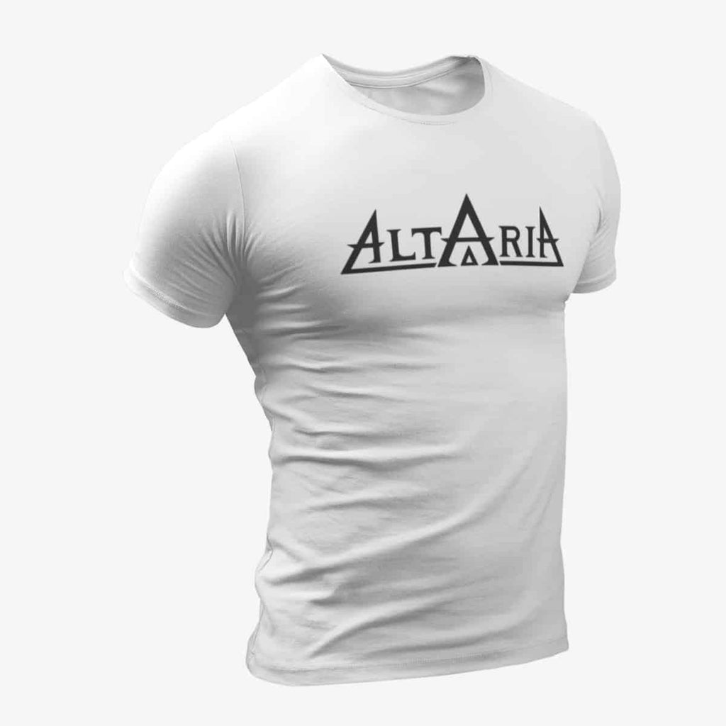 Altaria T-Shirt, Altaria Logo White T-Shirt, Melodic Power Metal Merchandise