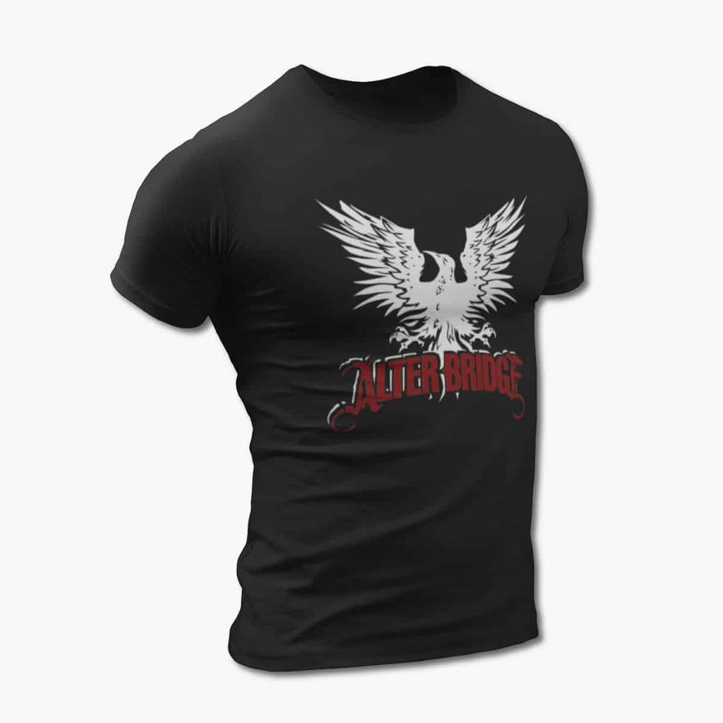 Alter Bridge T-Shirt, Alter Bridge Blackbird Black Tee Shirt, Hard Rock Merchandise