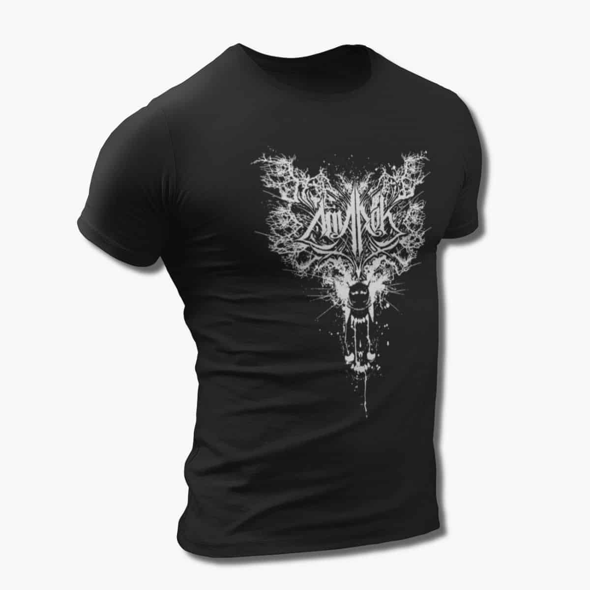 Amarok Band T-Shirt, Amarok Wolf Artwork Black Tee Shirt, Doom Metal Merchandise
