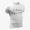 Ambeon T-Shirt, Ambeon Logo White T-Shirt, Progressive Rock Merchandise