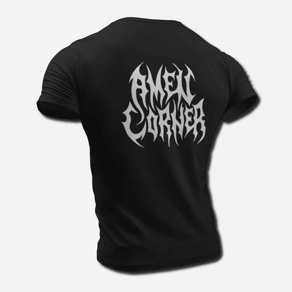 Amen Corner Band T-Shirt, Amen Corner Logo Tee Shirt, Black Metal Merch
