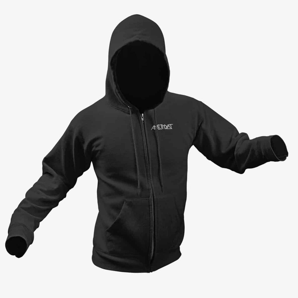 Amethyst Zip Hoodie, Amethyst Logo Black Zipper Hoodie, Hard Rock Merchandise