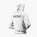 Amethyst Zip Hoodie, Amethyst Logo White Zipper Hoodie, Hard Rock Merchandise
