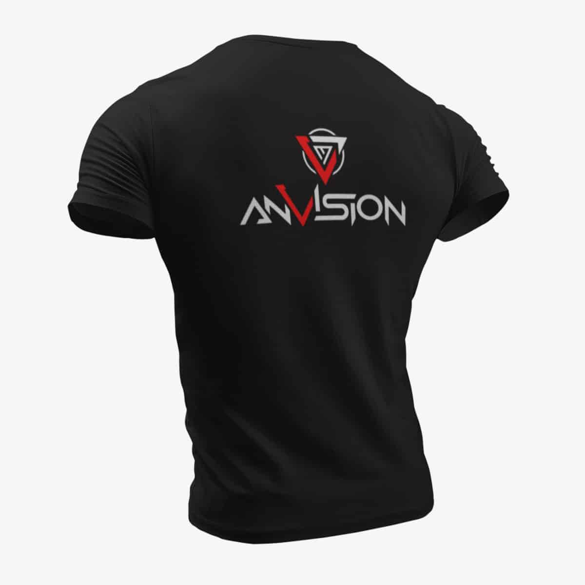 AnVision T-Shirt, AnVision Logo Black T-Shirt, Progressive Metal Merchandise