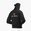 AnVision Zip Hoodie, AnVision Logo Black Zipper Hoodie, Progressive Metal Merchandise