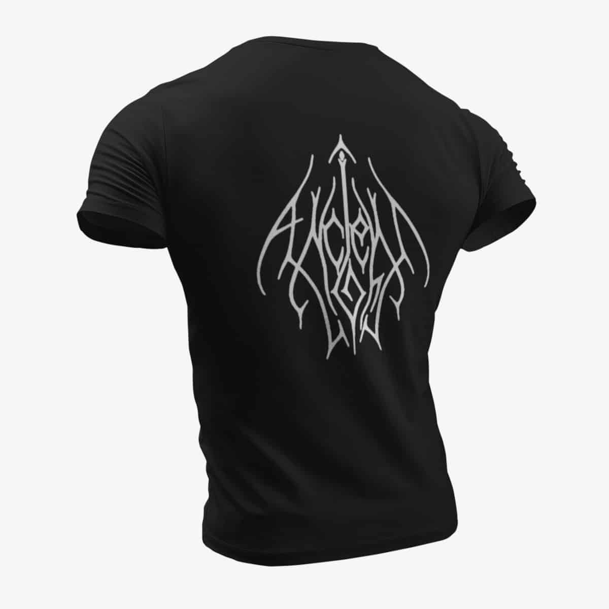 Ancient Light T-Shirt, Ancient Light Logo Black T-Shirt, Viking Metal Merchandise