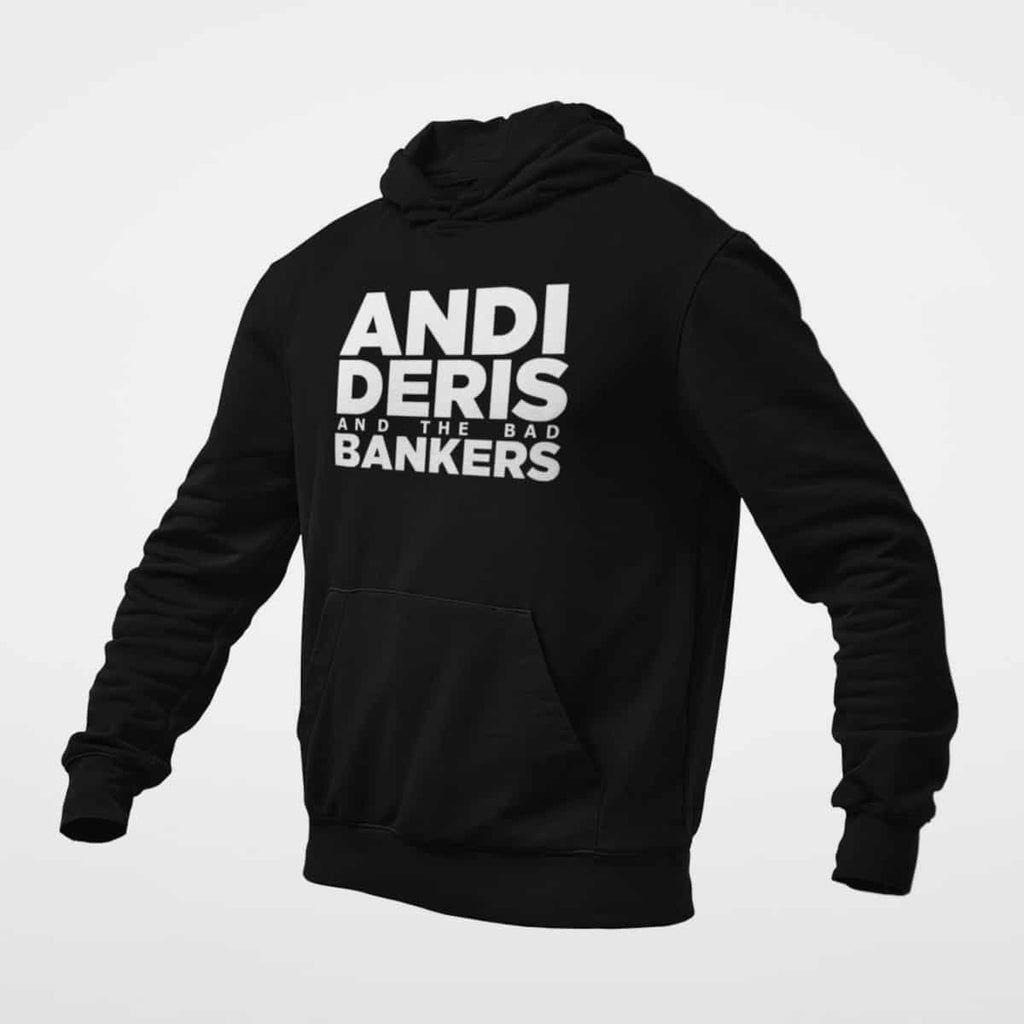 Andi Deris and the Bad Bankers Hoodie, Andi Deris and the Bad Bankers Logo Black Hoodie, Hord Rock Merchandise