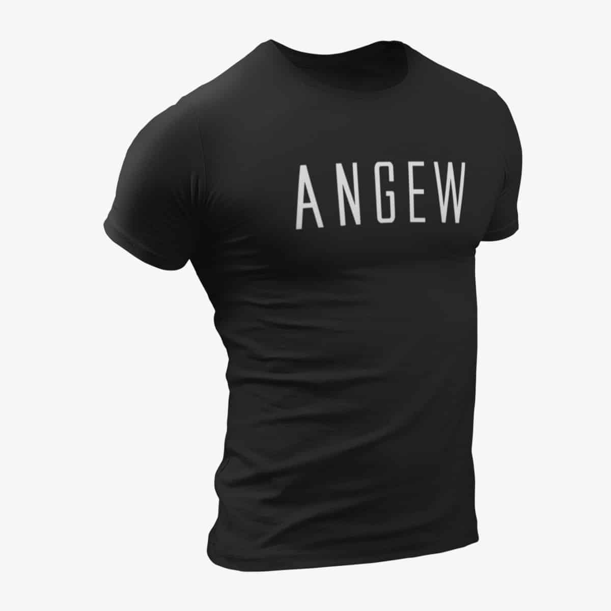 Angew T-Shirt, Angew Logo Black T-Shirt, Black Metal Merchandise