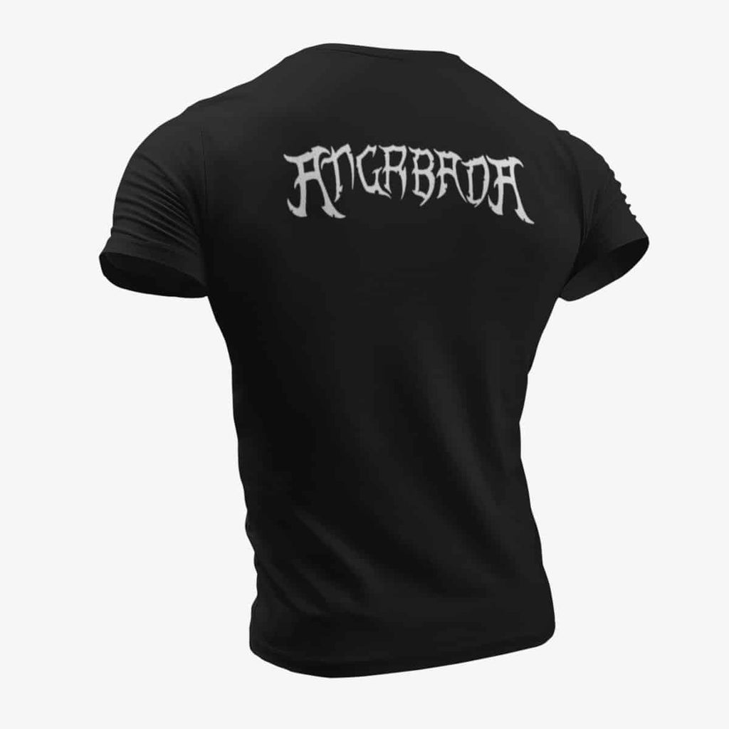 Angrbada T-Shirt, Angrbada Logo Black T-Shirt, Viking Metal Merchandise