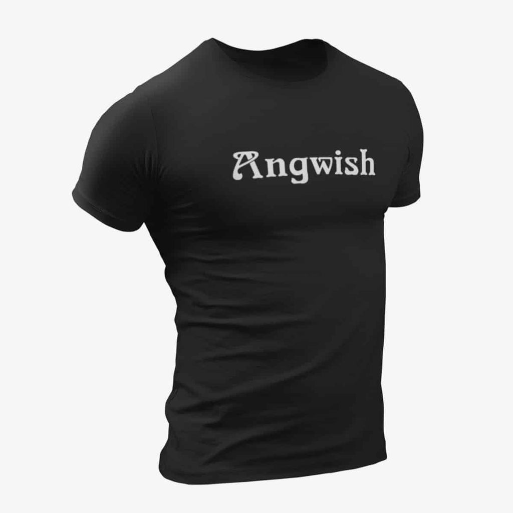 Angwish T-Shirt, Angwish Logo Black T-Shirt, Progressive Metal Merchandise