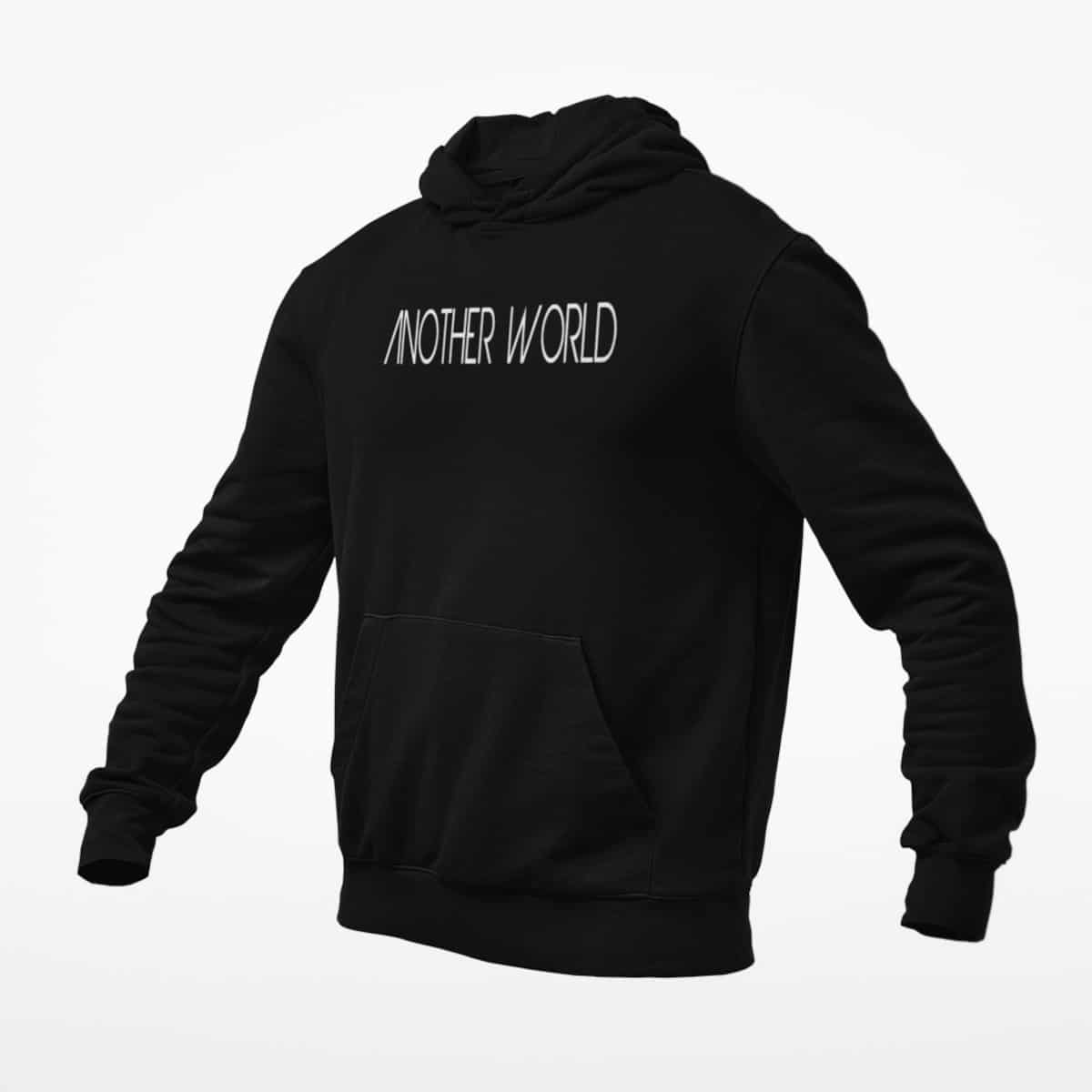 Another World Hoodie, Another World Logo Black Hoodie, Progressive Metal Merchandise